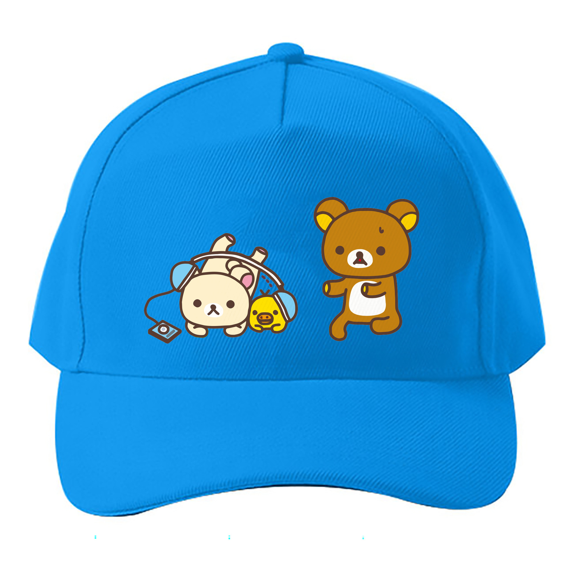 （画像用） リラックマ リラックマ キイロイトリ Rilakkuma Korilakkuma Kiiroitori ベースボールキャップ 綿100％ 男女兼用 帽子 スポーツ